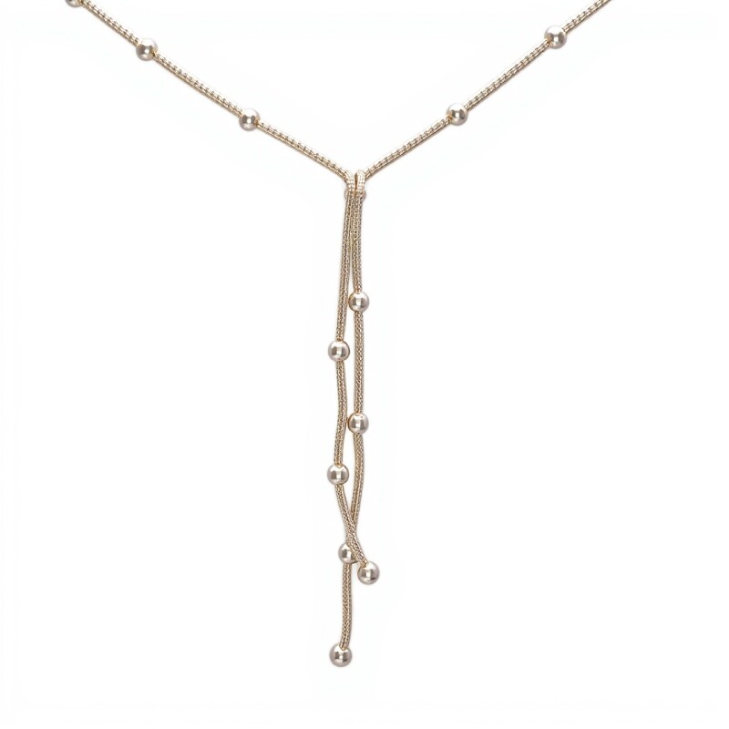 Cadena tejido de bolitas - Plata 925 - Sin Piedra - CD3324 sinpiedra