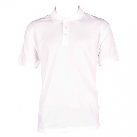 Remera Polo Plus / Talles Grandes Blanco