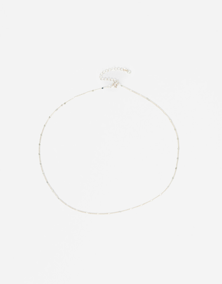 Collar Corto De Plata 