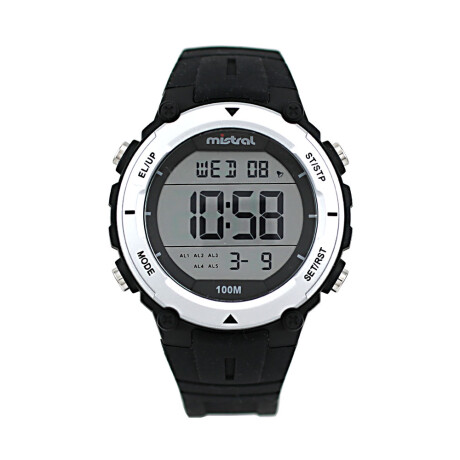 Reloj Mistral Deportivo Silicona Negro. "Producto sin caja" 0