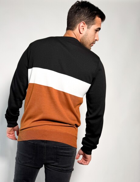 Sweater rayado tejido Pedro Mostaza