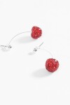 Caravanas cherry plateado