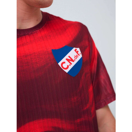 Remera Press de Hombre Rojo