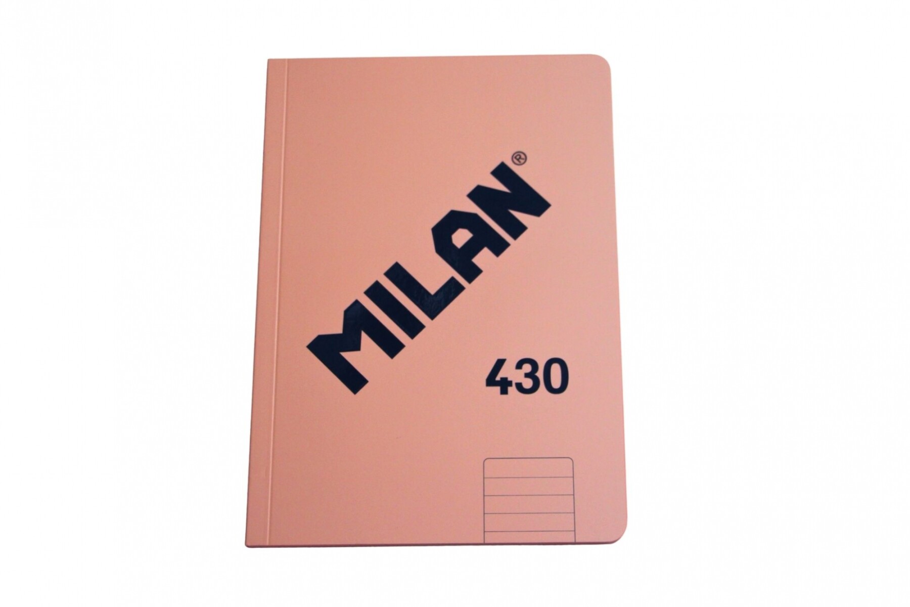 CUADERNO MILAN TAMAÑO A5 RAYADO DE 48 HOJAS COLOR ROSADO 