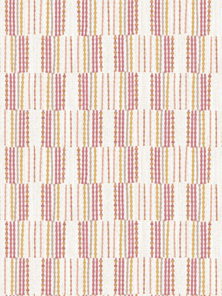 COLECCIÓN BLUEBELL - BURGEN ORANGE GEOMETRIC LINEN - N/A