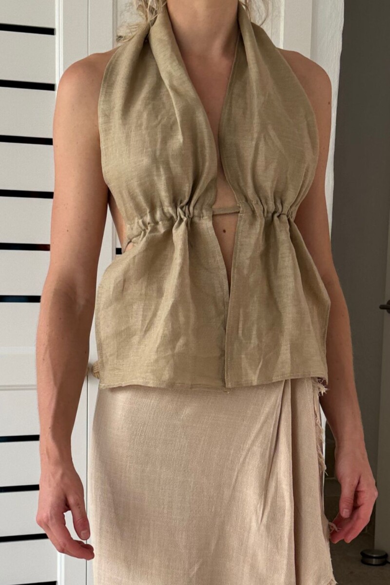 Top Leika - Beige 