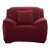 Pack X2 Funda Forro Cubre Sillon Sofa 1 Cuerpo Elastizada Color Variante Bordoclaro