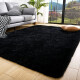 Alfombra Tapete Shaggy Peluda 100 X 150cm Pelo Alto Negro