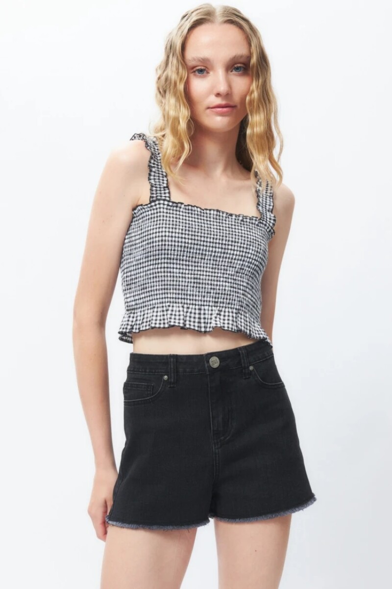 SHORT P.CAKE RIMAS - NEGRO 