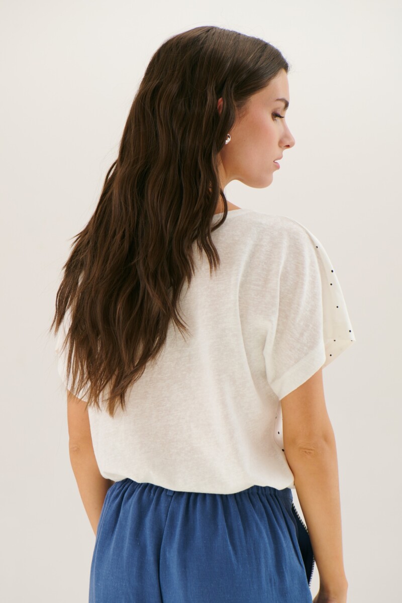 BLUSA DOT BLANCO
