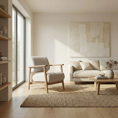 Butaca Toscana - Tela Rústica 218-G2 (Cruda)