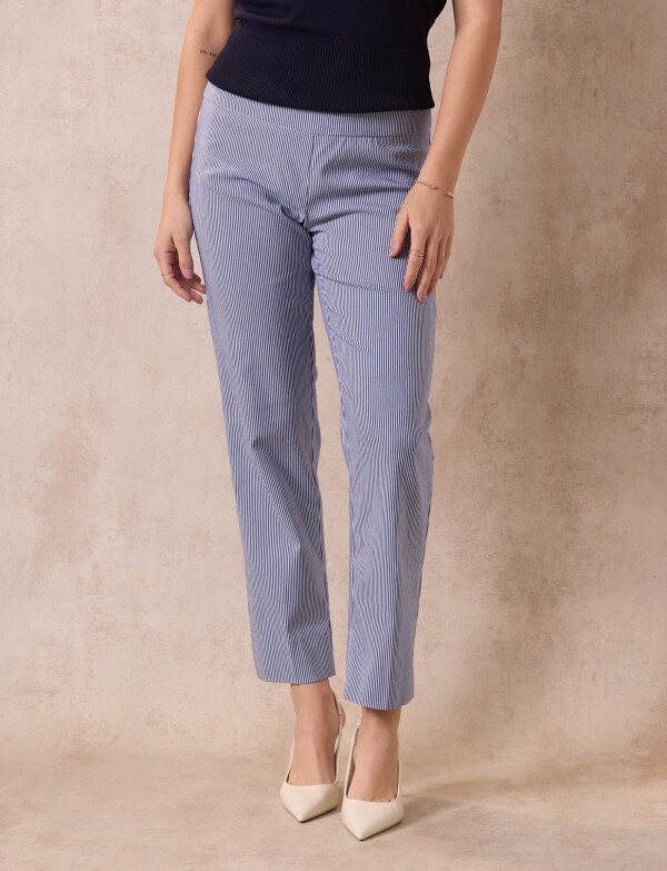 Pantalon Modelador BLANCO/AZUL