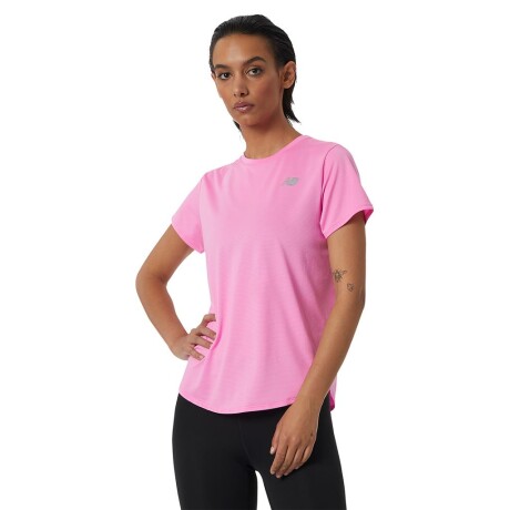 Remera New Balance de Dama - Accelerate Sleeve - WT11220VPK RED