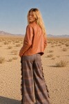 Leather Vila Shirt Cognac