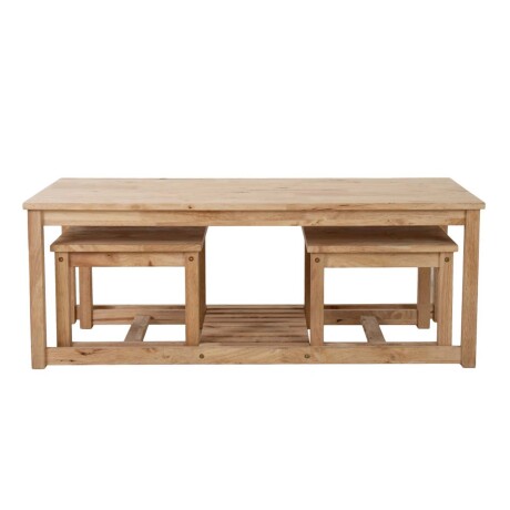 MESA RATONA CENTRAL MADERA NATURAL-BEIGE MONTANA NATURAL