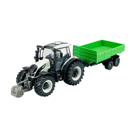 Bburago Tractor con Remolque de Juguete Fendt FarmLand U