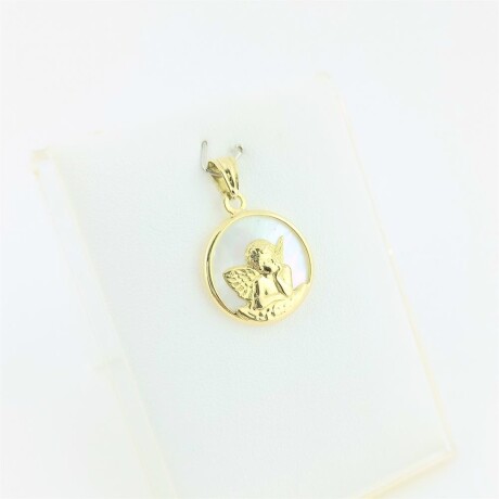 Medalla de Oro 18k con nácar. Ángel de la Guarda. Medalla de Oro 18k con nácar. Ángel de la Guarda.