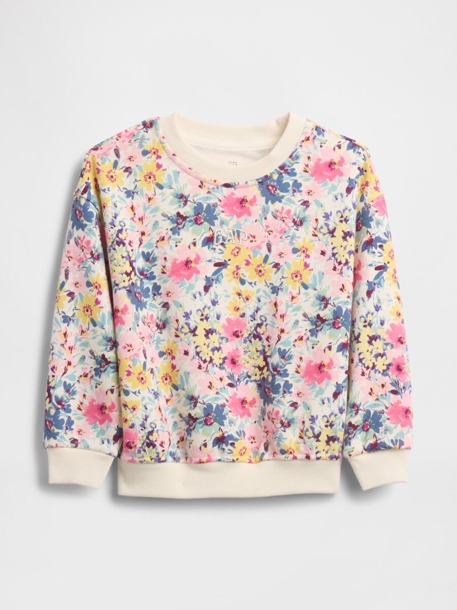 Buzo Deportivo Logo Gap Toddler Niña - Ivory Frost 