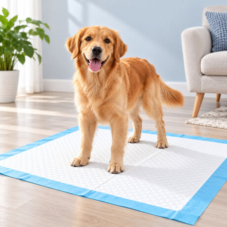Pañales de Entrenamiento para Mascotas Talle L 40 Unidades Celeste