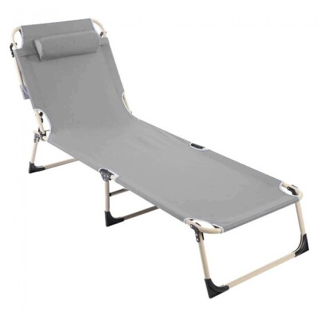 Catre cama plegable para camping Gris