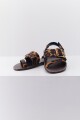 SANDALIA CUERO FLAT ANIMAL