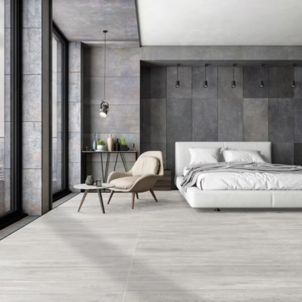 Porcelanato Riga White 20x120 cm Satinado y Rectificado Porcelanato Riga White 20x120 Cm Satinado Y Rectificado