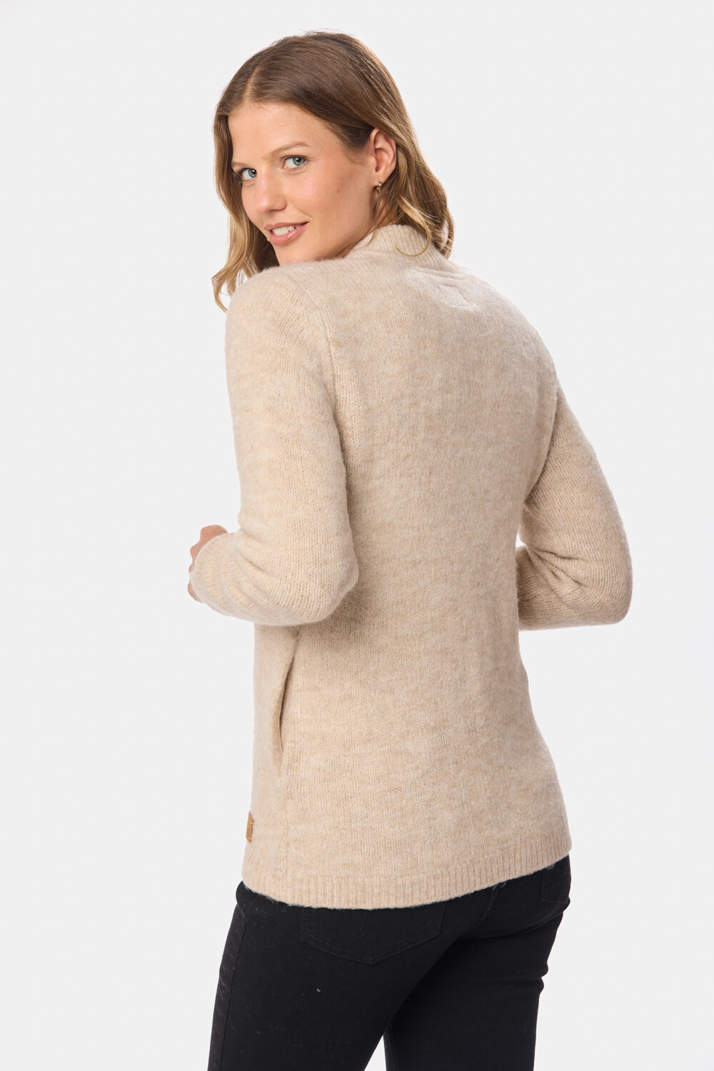 CAMPERA TEJIDA Beige