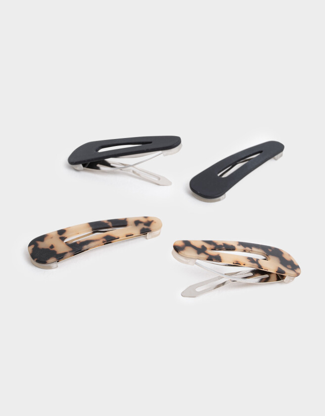 Hebillas Tic Tac Carey Set De Hebillas Tic Tac - Combinacion Bicolor