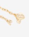 Pulseras Flexibles Metal Pulsera Con Corazones - Dorado