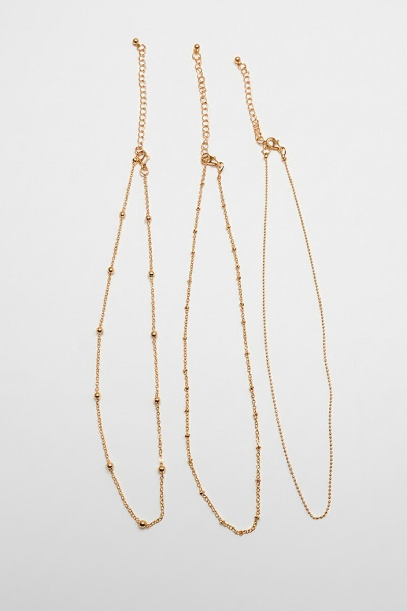 COLLAR QUATRE VARIADO ORO