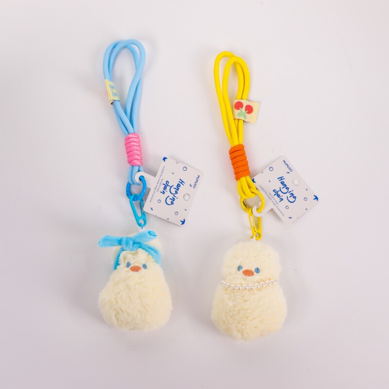 COLGANTE PARA BOLSO CON MUÑEQUERA DE POLLITO AMARILLO COLGANTE PARA BOLSO CON MUÑEQUERA DE POLLITO AMARILLO