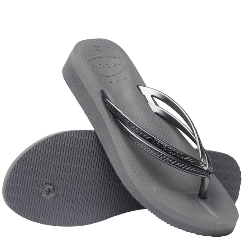 Sandalia de Mujer Havaianas Wedges Wns Gris Acero