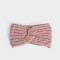 Vinchas Textiles Tejida Vincha Textil Con Nudo - Rosa Claro
