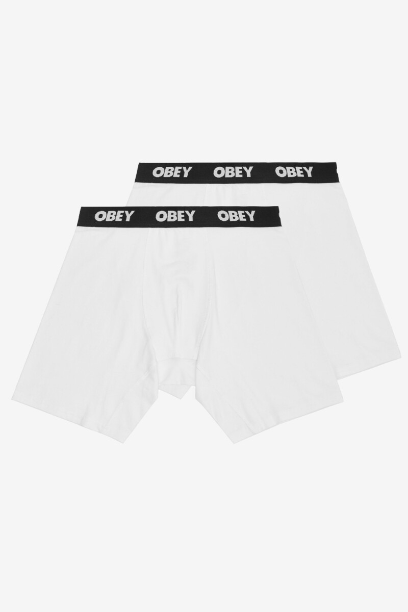 ESTABLISHED WORK 2 PACK BOXERS Blanco