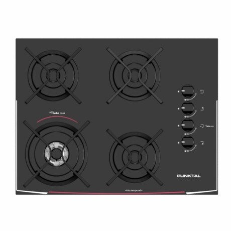 Anafe a Gas Empotrable Punktal PK-AG940 Negro 4 Hornallas Anafe a Gas Empotrable Punktal PK-AG940 Negro 4 Hornallas