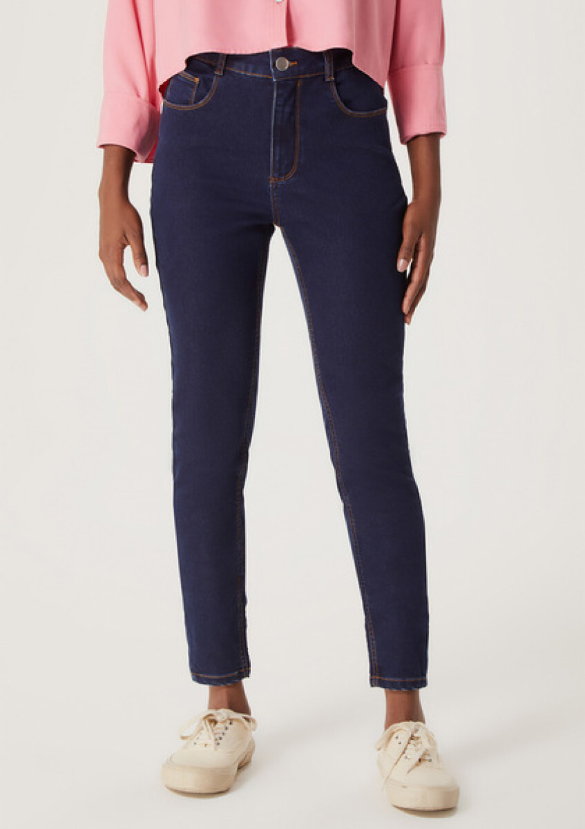 CALCA SUPER SKINNY FEM - AZUL ESCURO 