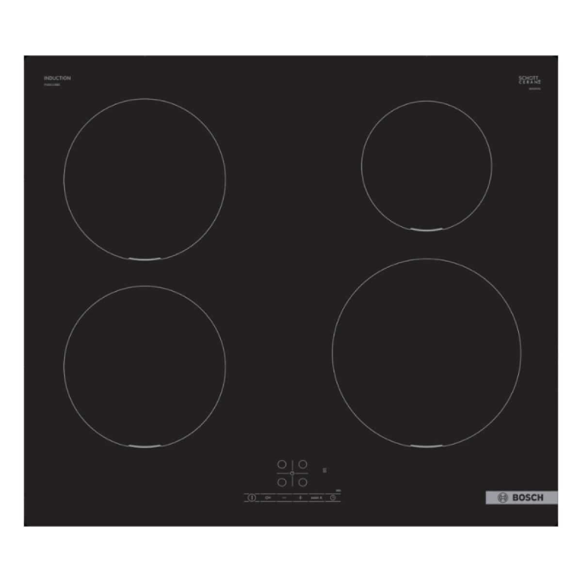 Placa de inducción Bosch PUE611BB5E 60 cm - negro 
