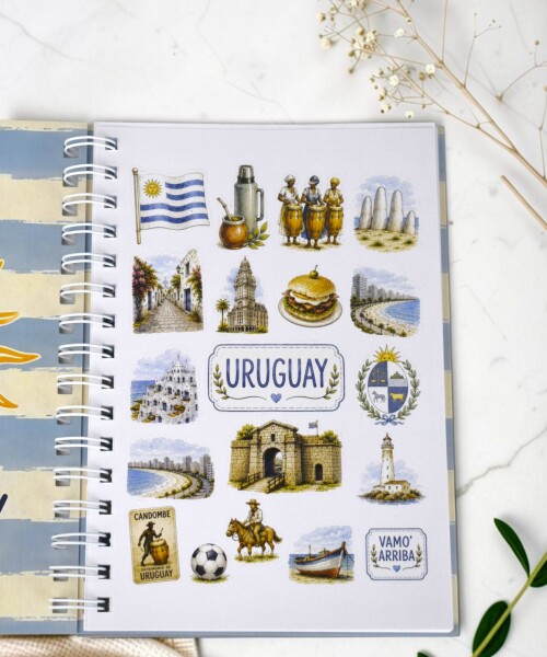 Cuaderno Paperpack A5 - D6 Uruguay