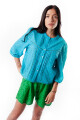 CAMISA ROMINA TURQUESA