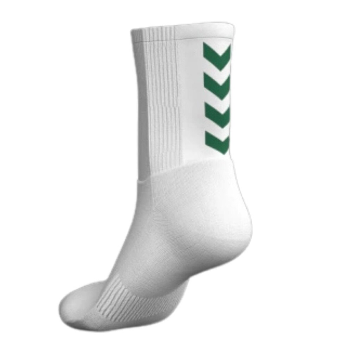MEDIAS JUEGO ALGODON 3/4 - BLANCO/VERDE 