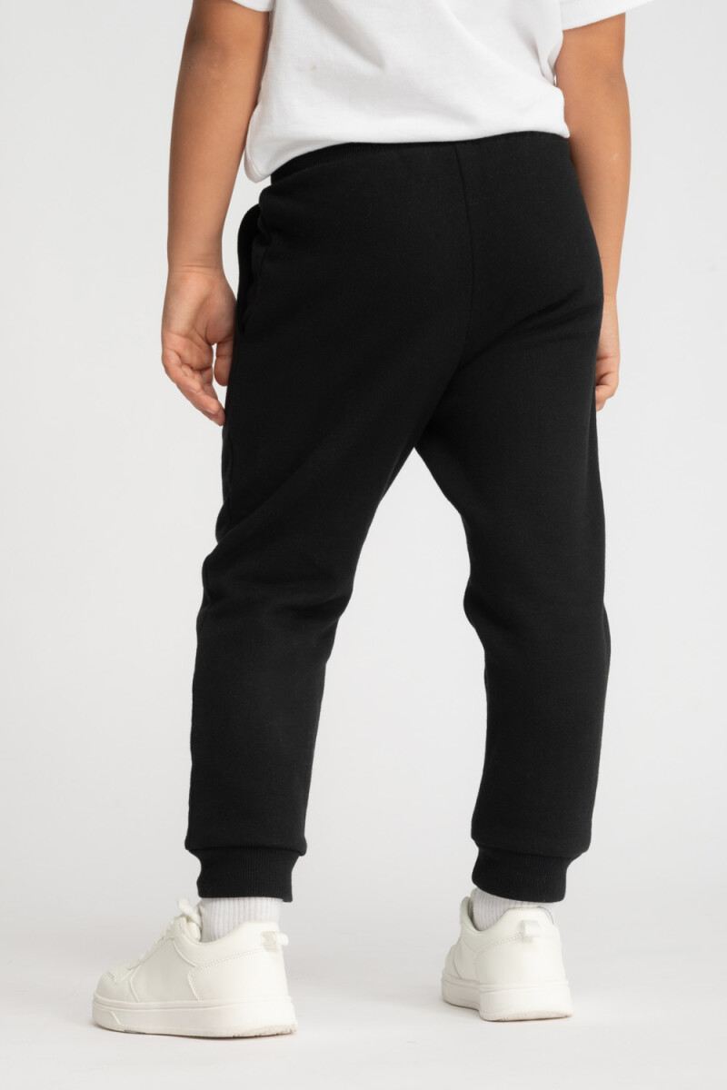 Pantalon deportivo gris Negro