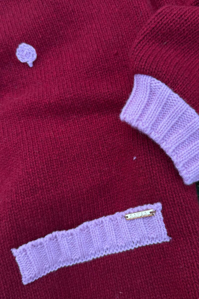 Cardigan Terro Pick Mix Bordo