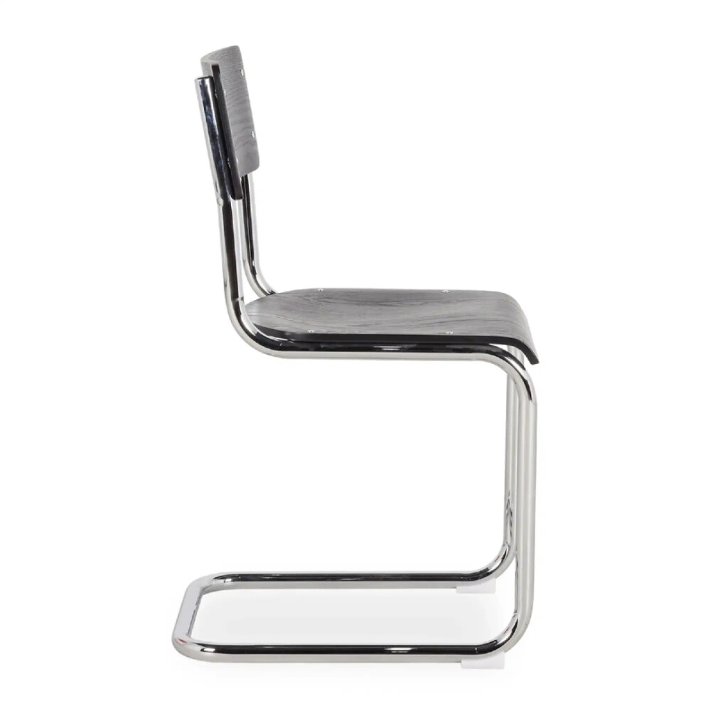 Silla de Comedor Metal Cromado - Impala Negro