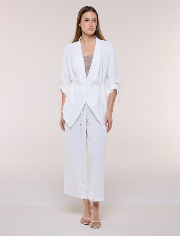 Chaqueta Cintura Ajustable CRUDO