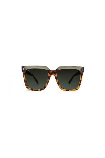 Tiwi Kelly Rubber G.tortoise-shiny Green Cuts With Green Lenses