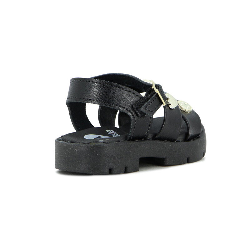 Molekinha Sandalia Infantil Napa Turim Negro