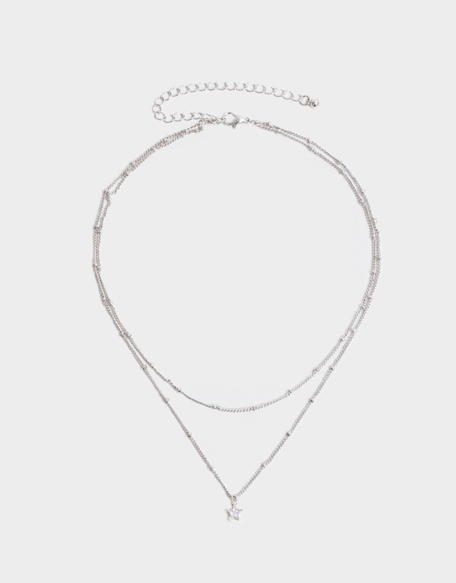 Collares Cortos Con cubic zirconia Collar Corto Con Cubic Zirconia - Plateado