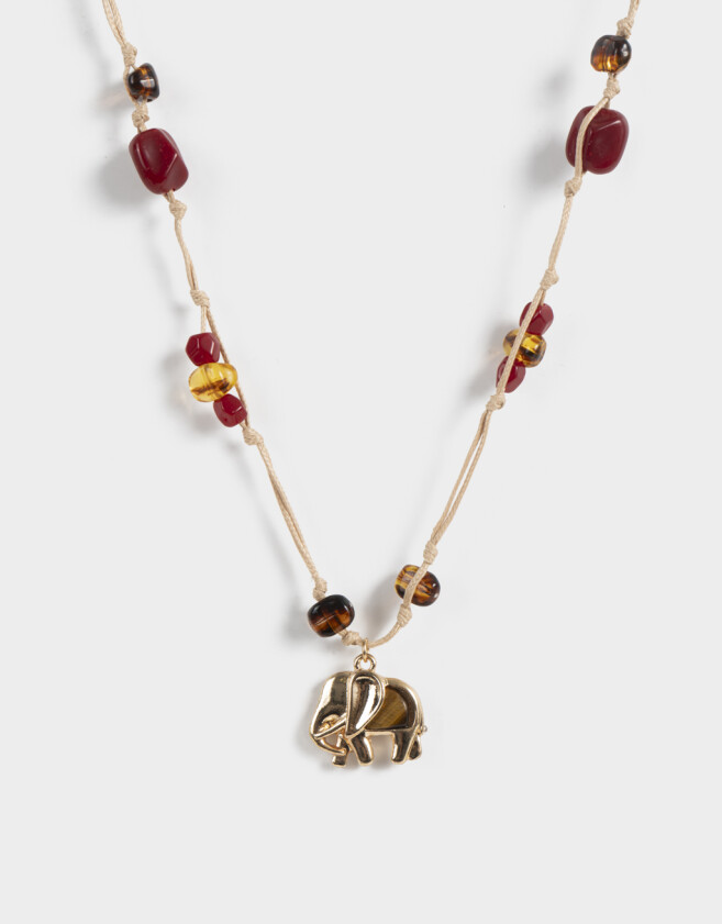 Collares Cortos Piedra Collares Cortos Con Piedra - Dorado
