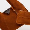 Cartera al hombro The Shopping en cuero gamuza Oxido