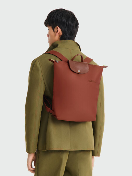 Longchamp - Mochila plegable, de nylon y asa corta, Le pliage Green 0